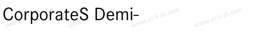 CorporateS Demi字体转换